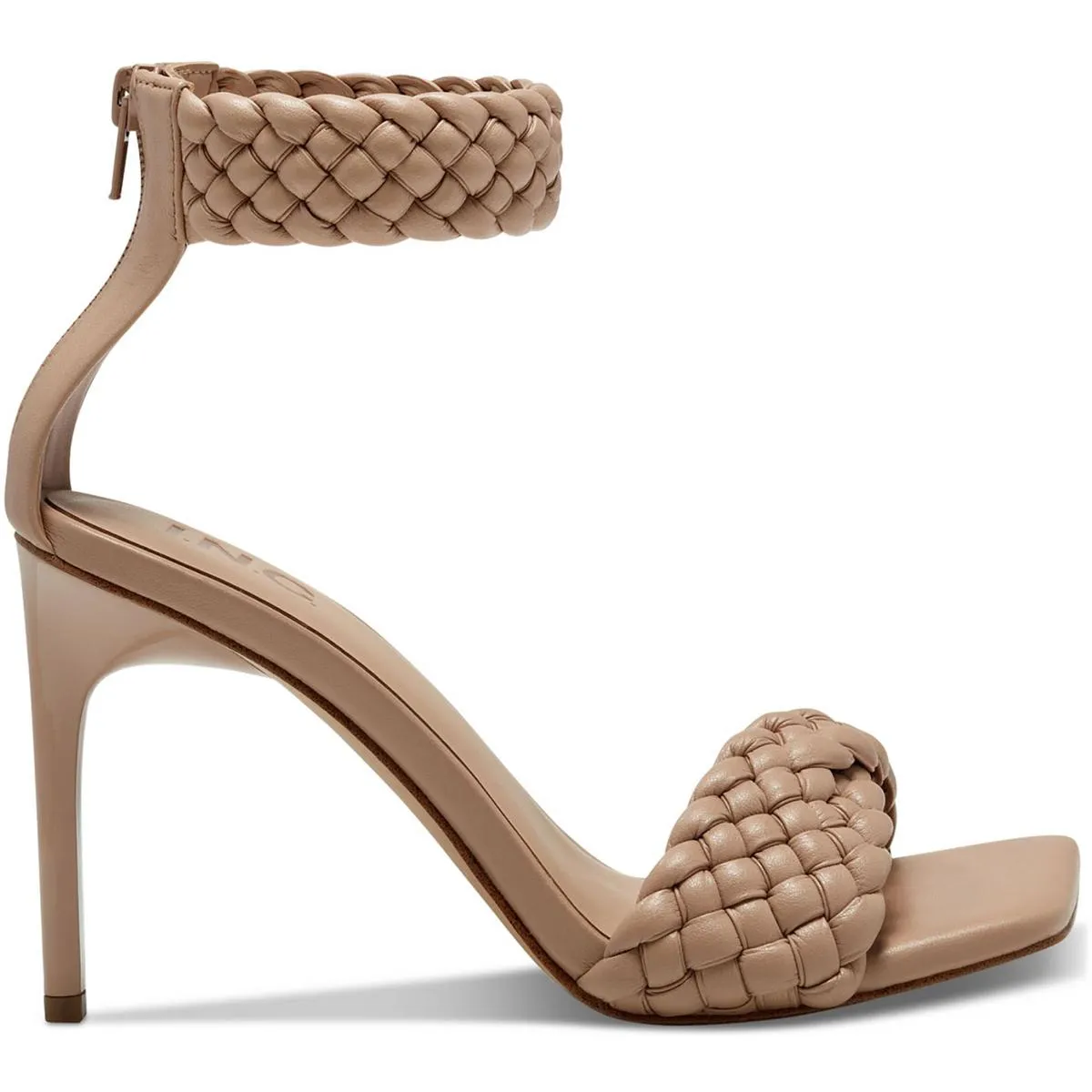 Adalie Womens Leather Ankle Strap Heels