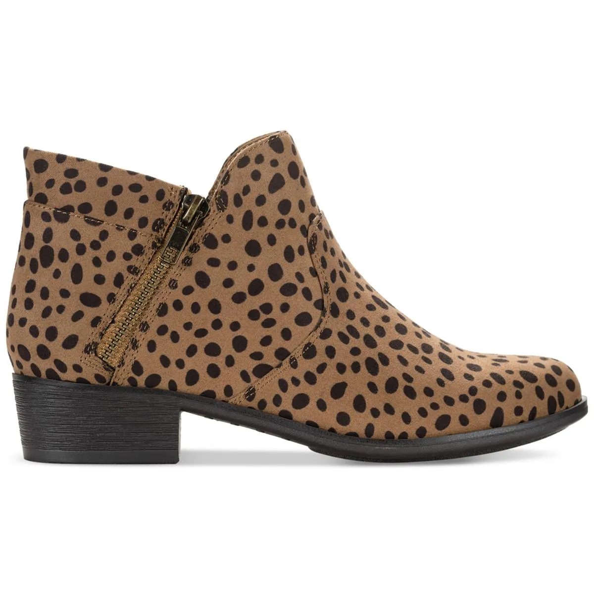 Adelinee Womens Zipper Ankle Boots