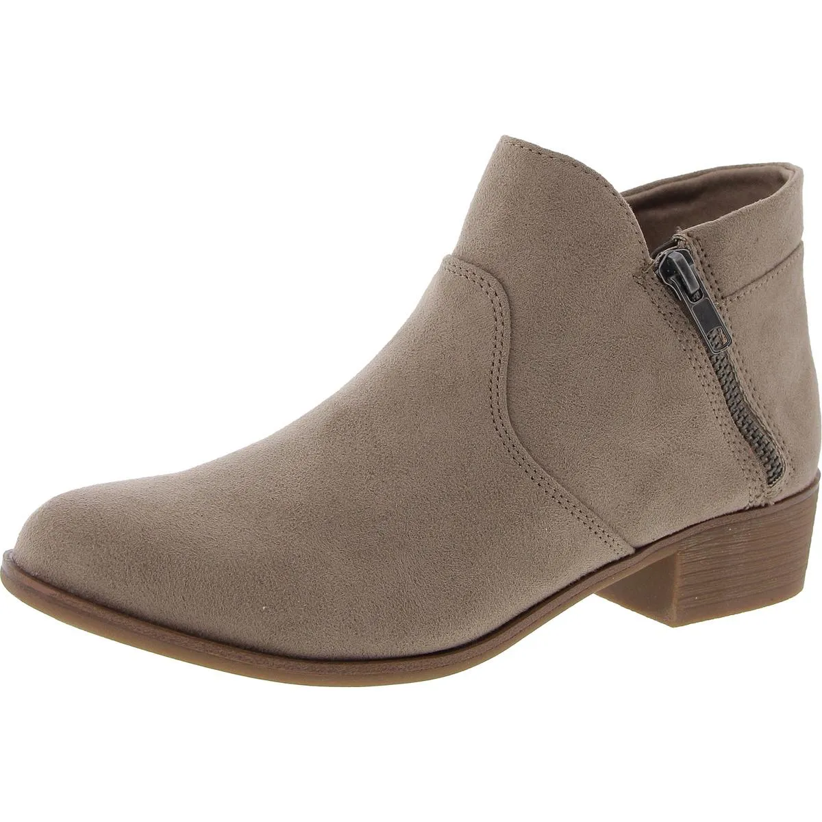Adelinee Womens Zipper Ankle Boots