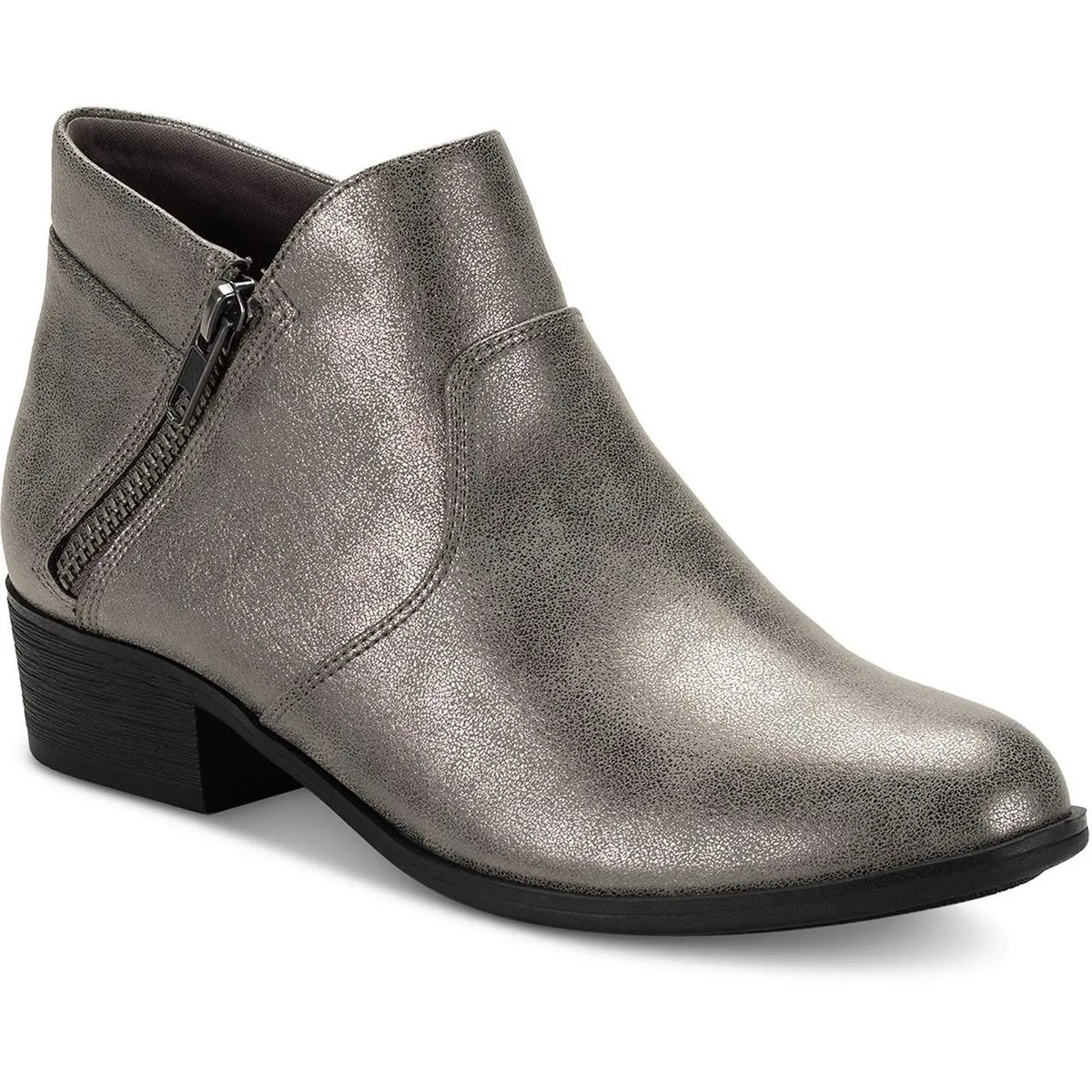 Adelinee Womens Zipper Ankle Boots