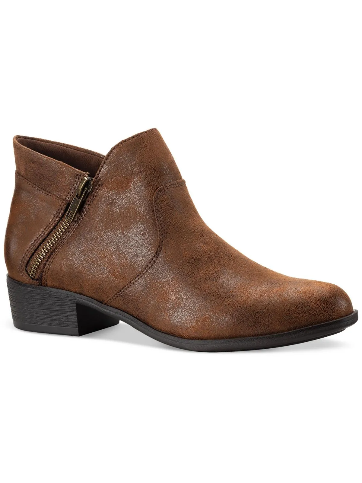 Adelinee Womens Zipper Ankle Boots