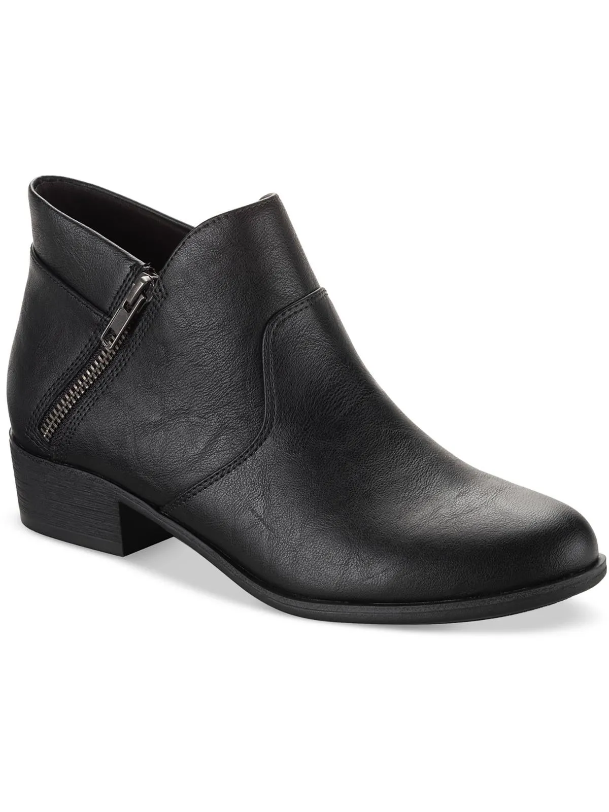 Adelinee Womens Zipper Ankle Boots