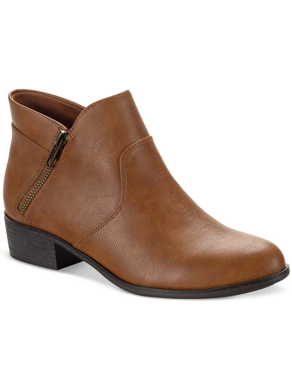 Adelinee Womens Zipper Ankle Boots