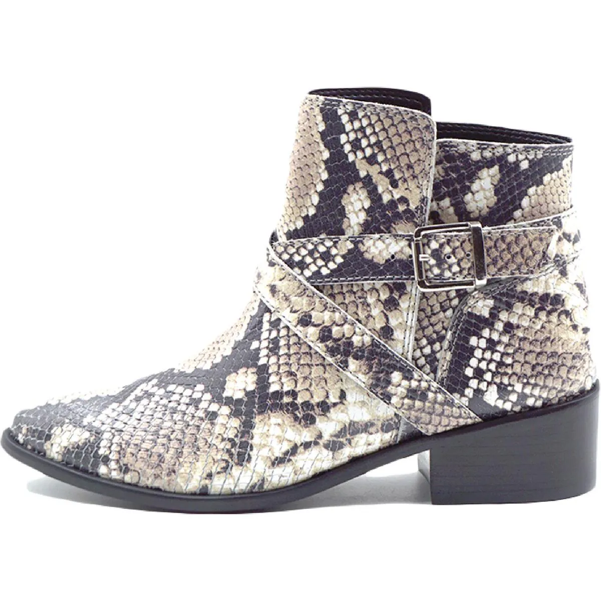 Albarola Womens Leather Almond Toe Ankle Boots