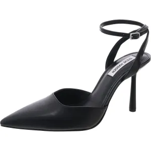 Alliance Womens Buckle Leather Ankle Strap