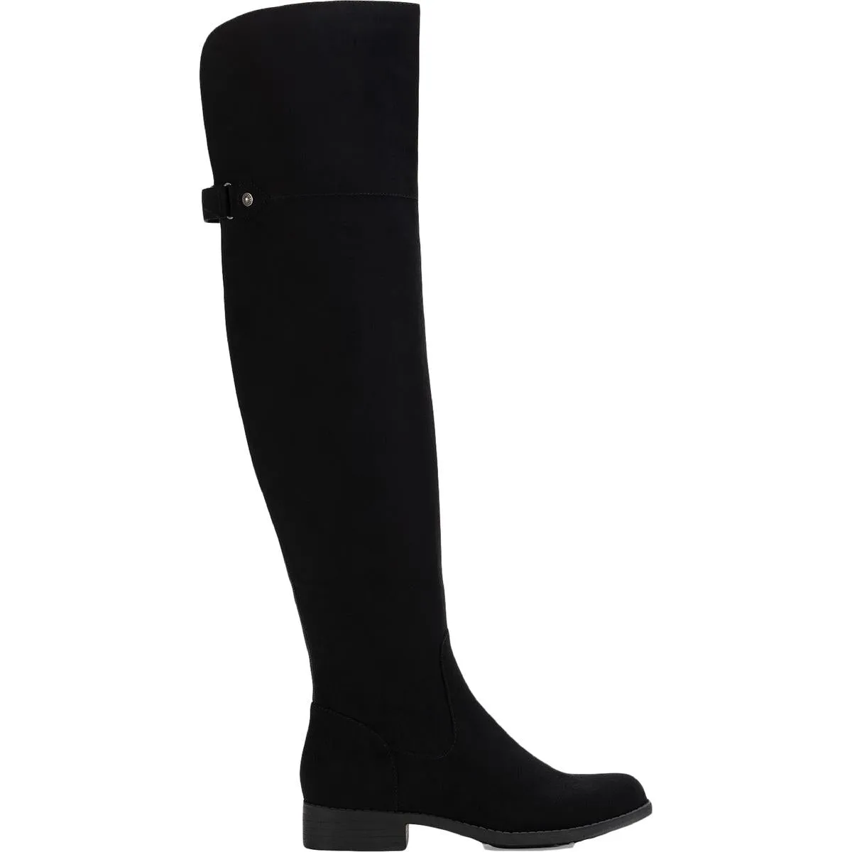 Allicce Womens Zipper Round Toe Over-The-Knee Boots