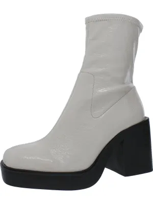 Amber Womens Pull-on Chunky Ankle Boots