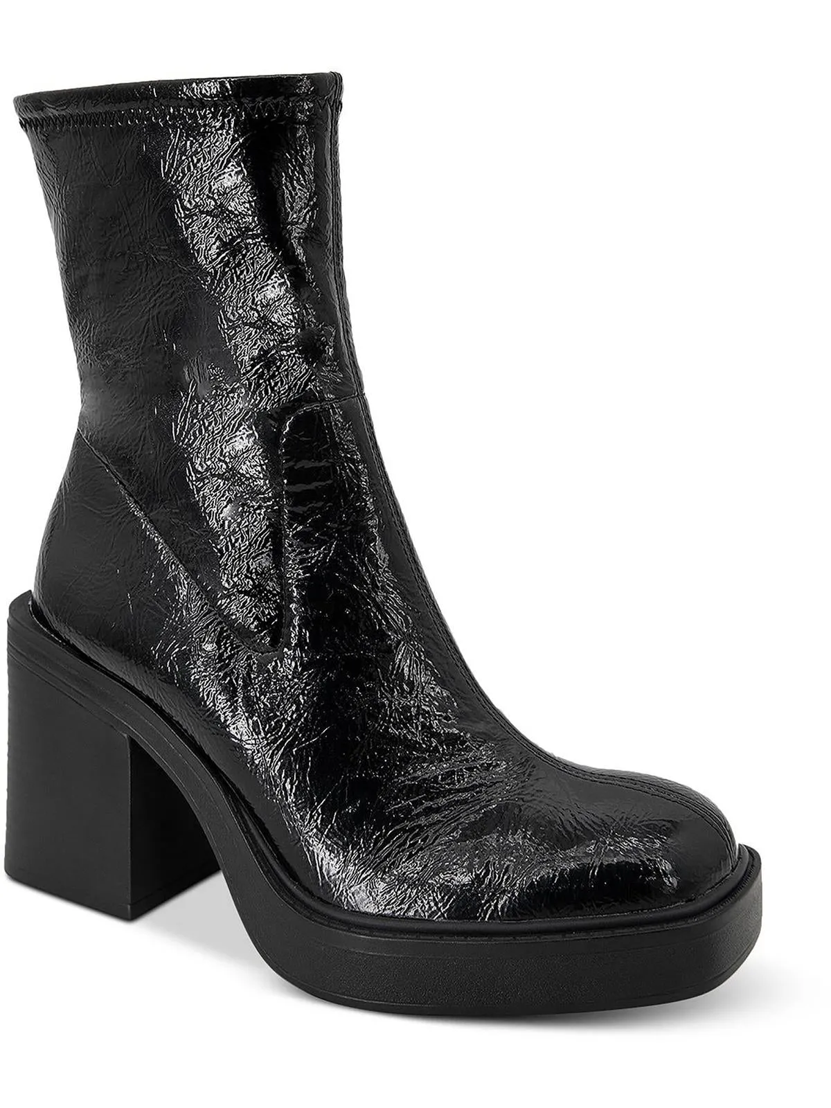 Amber Womens Pull-on Chunky Ankle Boots