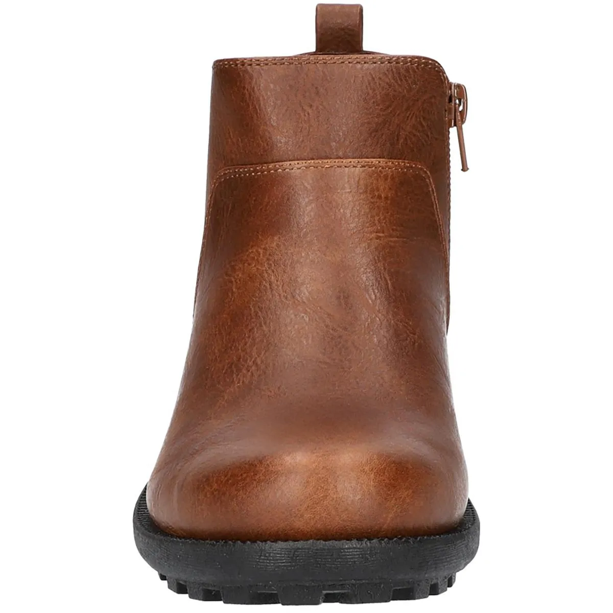 Amiga Womens Faux Leather Comfort Ankle Boots