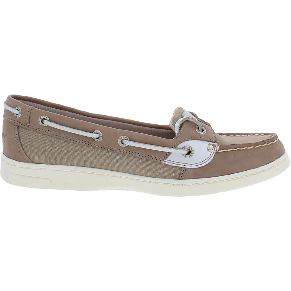 Angelfish Starlight Womens Leather Shimmer Boat Shoes
