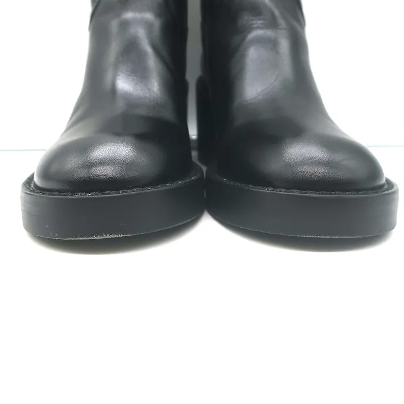 Ann Demeulemeester Noor Ankle Boots Black Leather Size 36.5