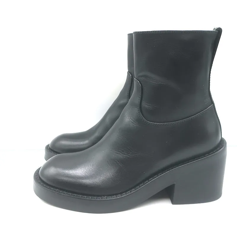 Ann Demeulemeester Noor Ankle Boots Black Leather Size 36.5
