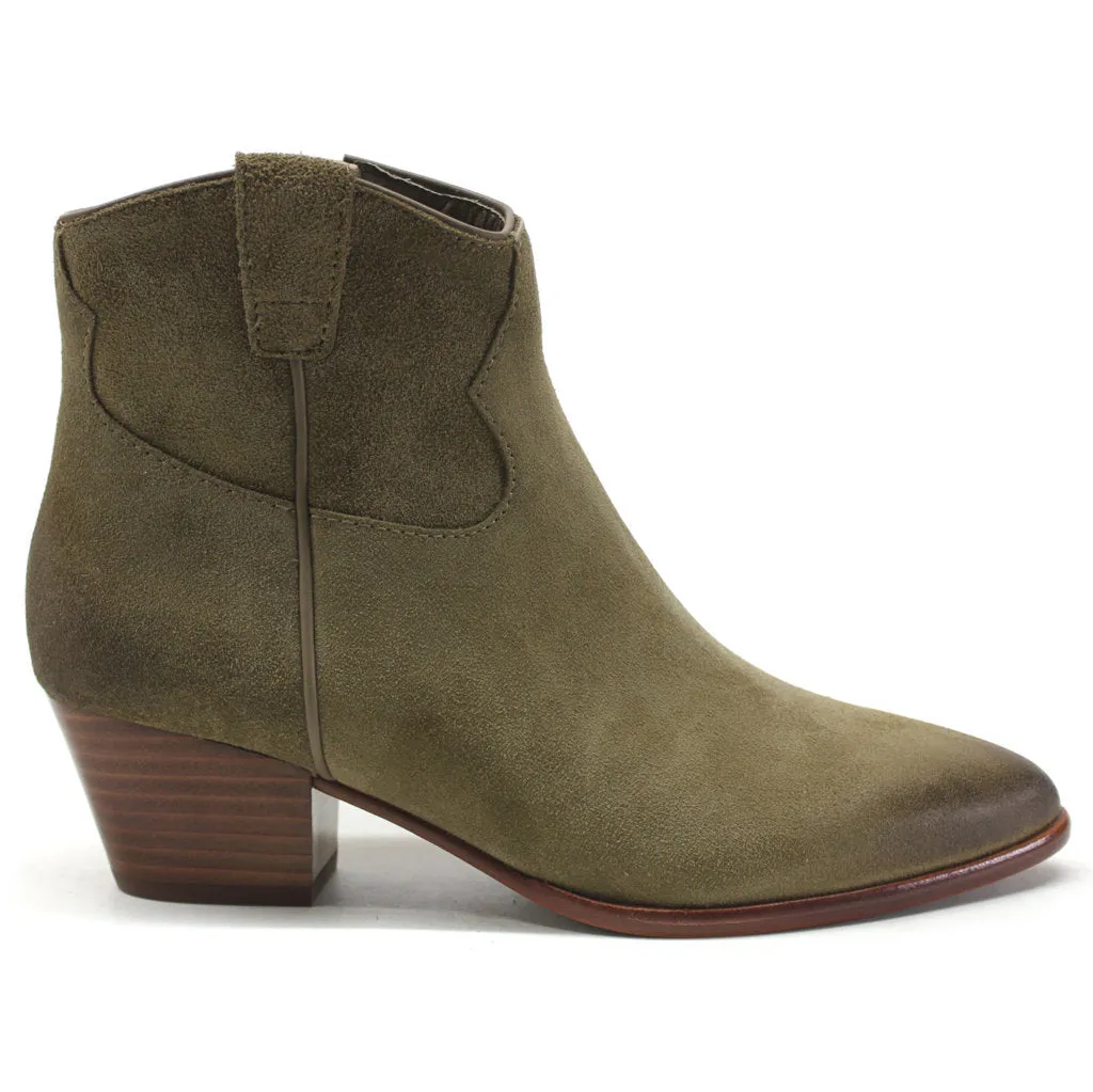 Ash Houston Suede Leather Women's Heeled Ankle Boots