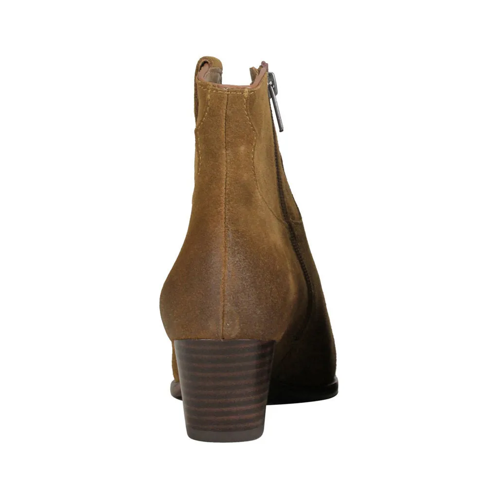 Ash Houston Suede Leather Women's Heeled Ankle Boots