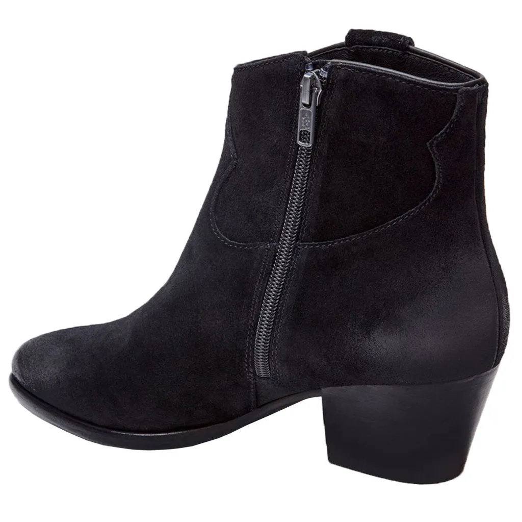 Ash Houston Suede Leather Women's Heeled Ankle Boots