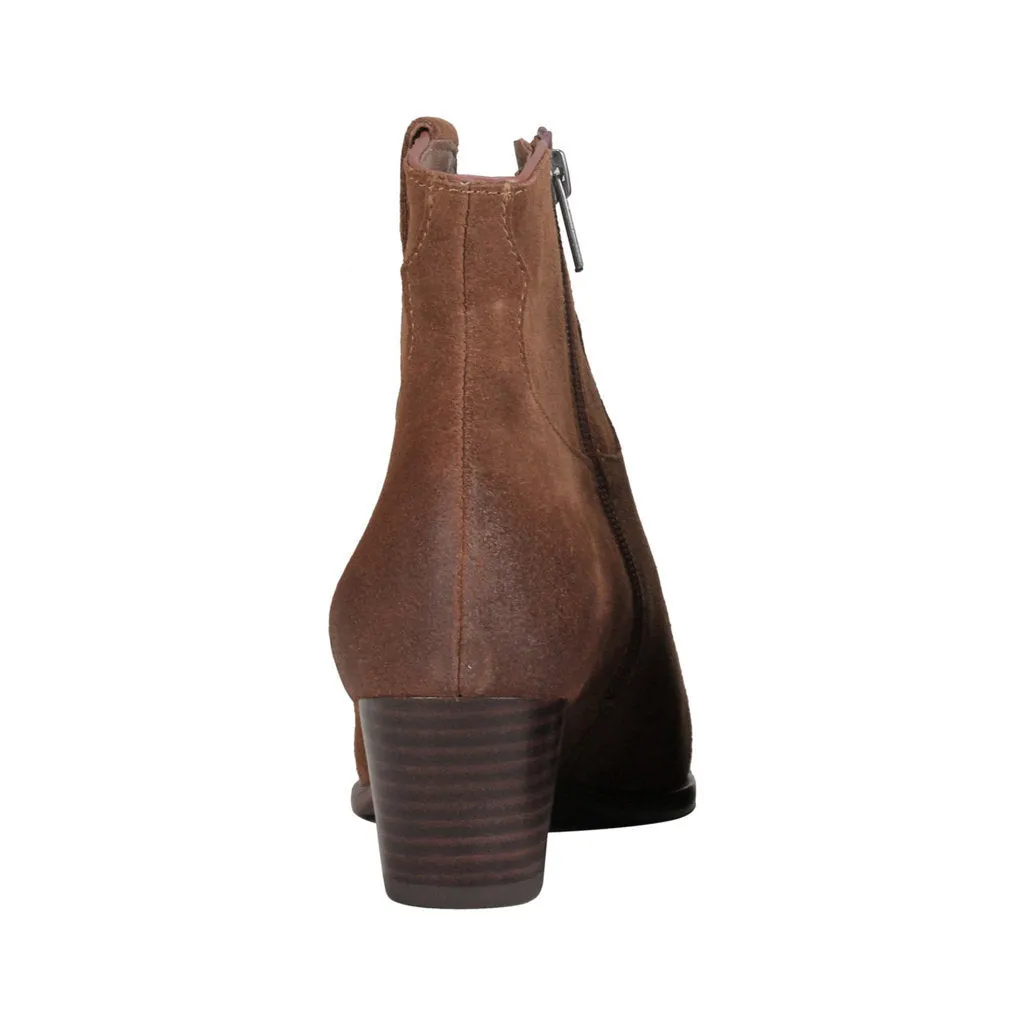 Ash Houston Suede Leather Women's Heeled Ankle Boots