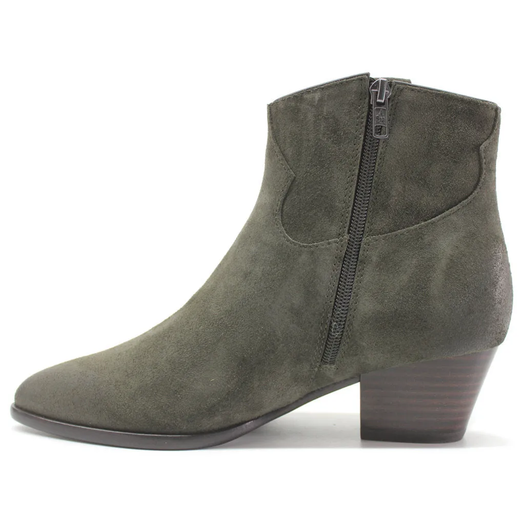 Ash Houston Suede Leather Women's Heeled Ankle Boots