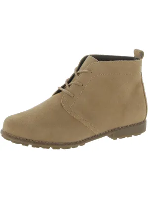 Auburn Womens Suede Lace Up Ankle Boots