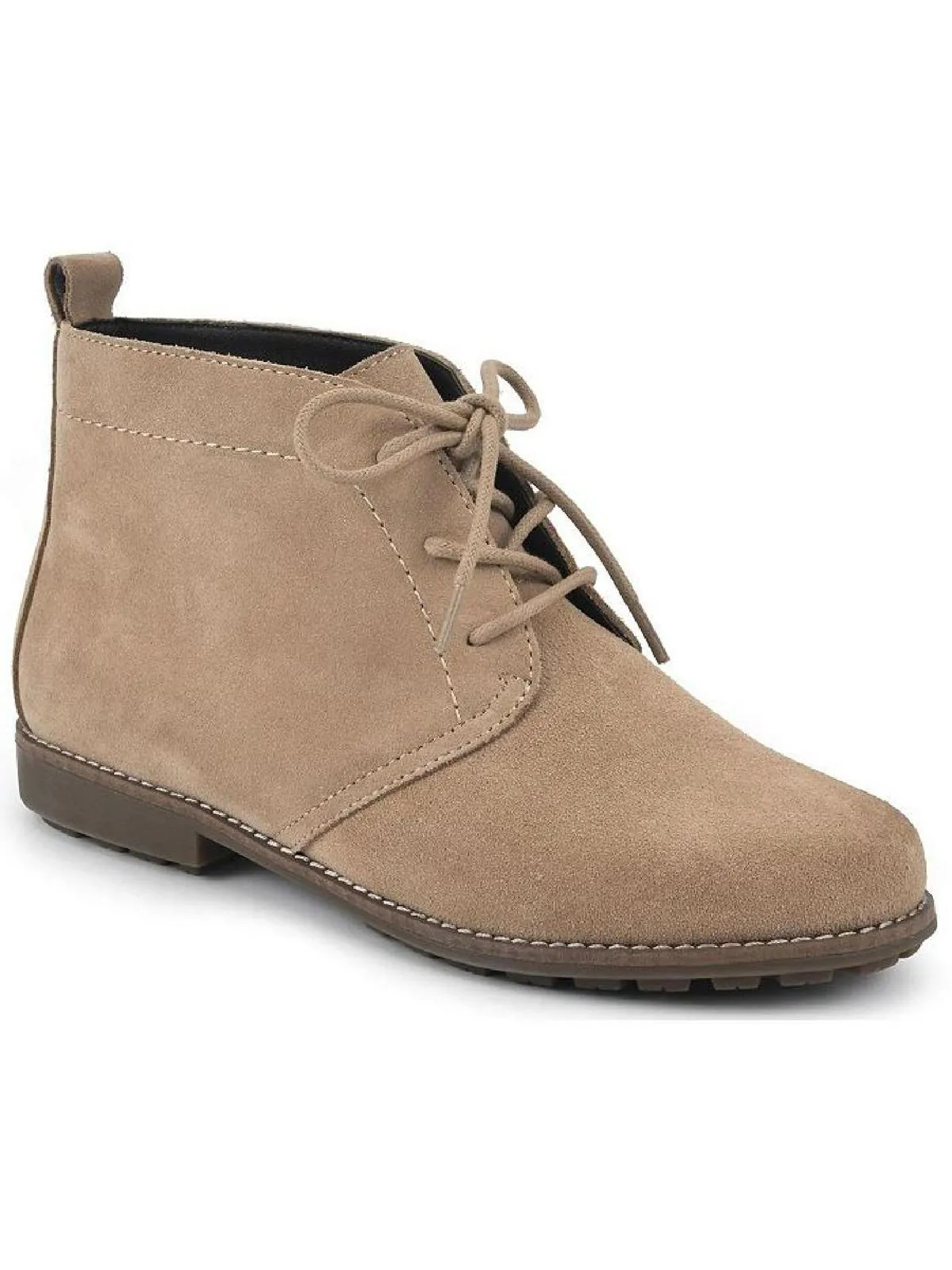Auburn Womens Suede Lace Up Ankle Boots