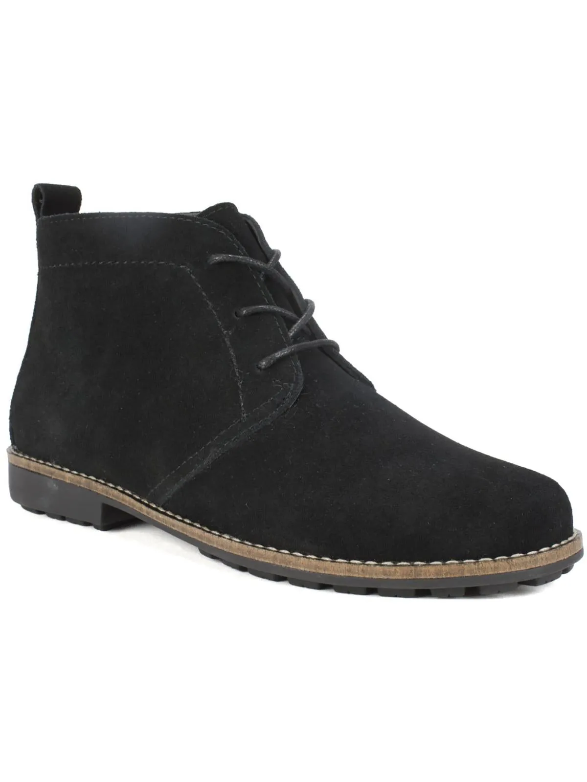 Auburn Womens Suede Lace Up Ankle Boots