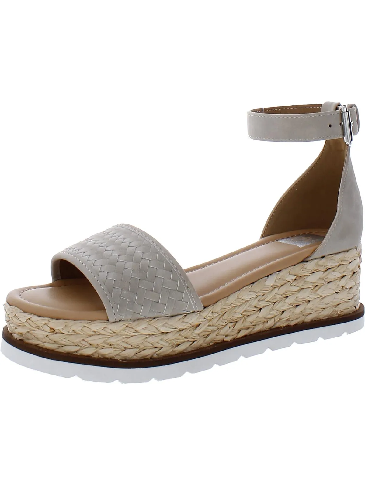 Baker Womens Ankle Strap Woven Espadrilles