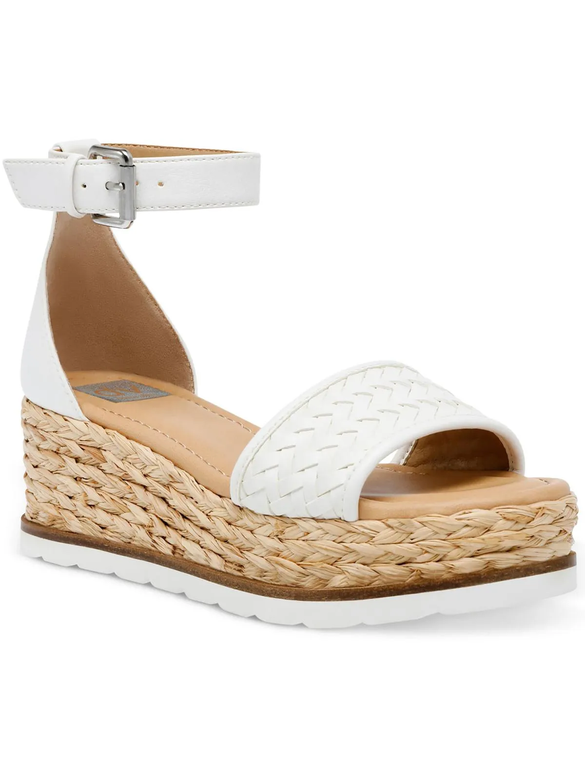 Baker Womens Ankle Strap Woven Espadrilles