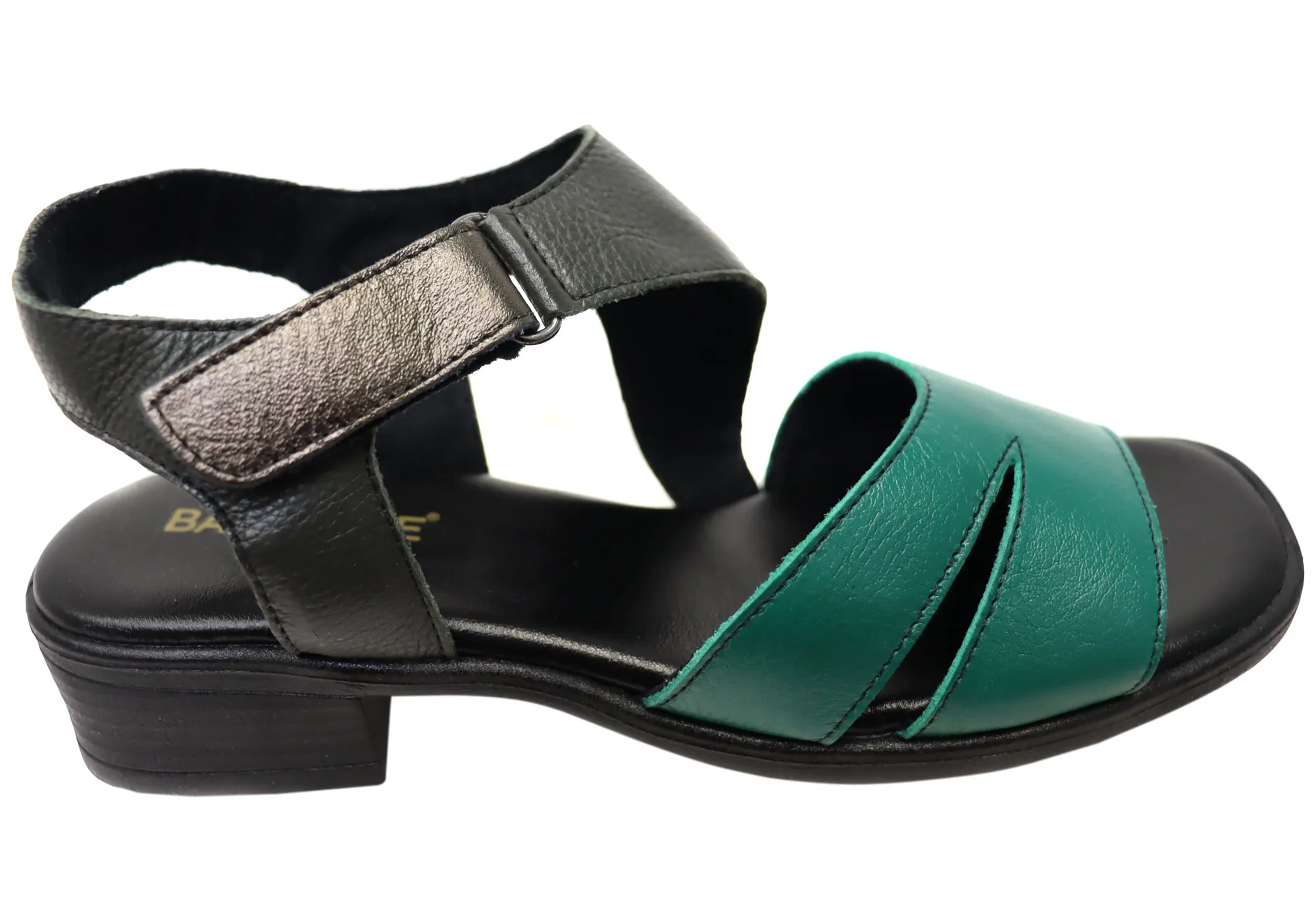 Balatore Josephine Womens Comfort Brazilian Leather Low Heel Sandals Balatore Shoes