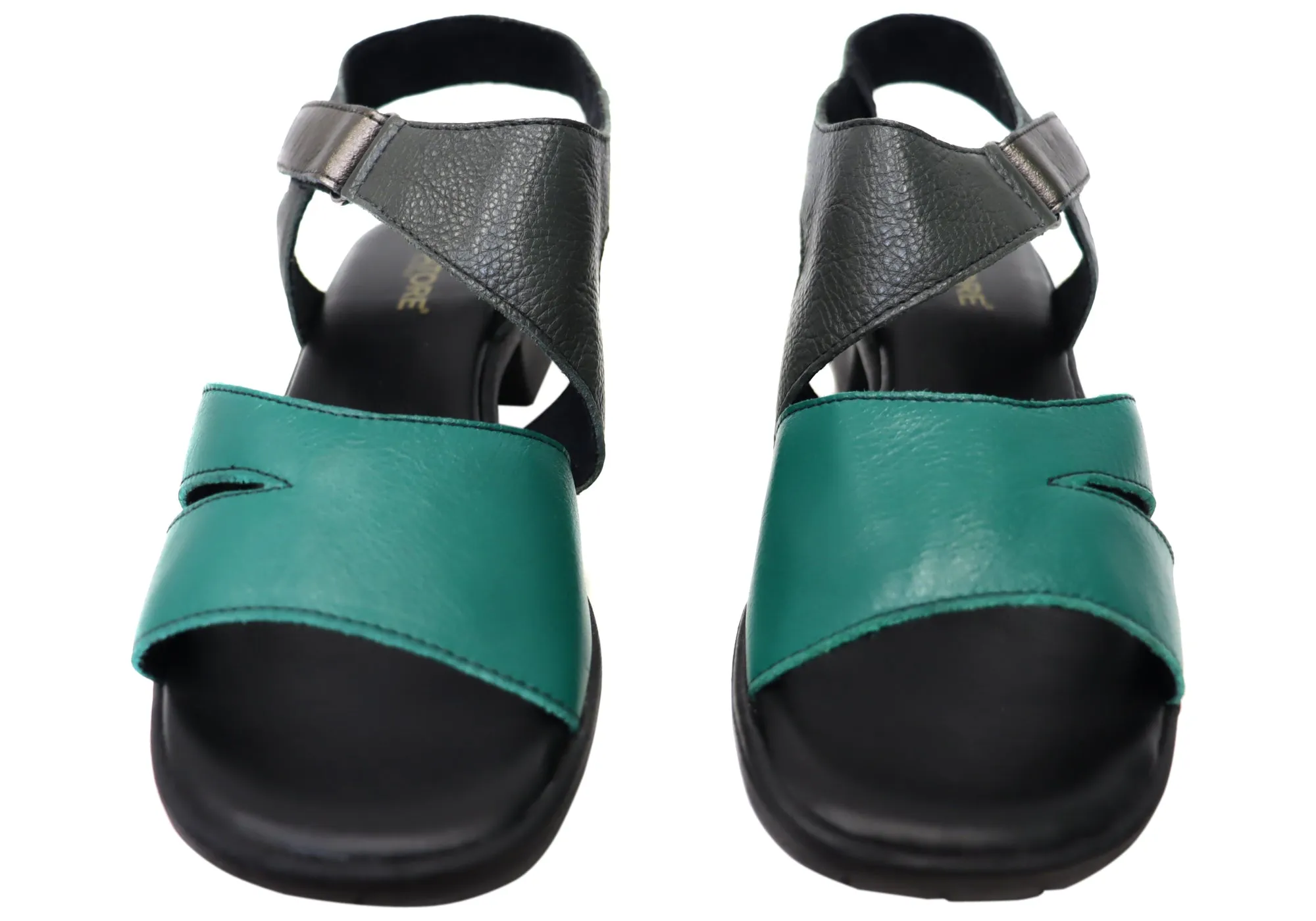 Balatore Josephine Womens Comfort Brazilian Leather Low Heel Sandals Balatore Shoes