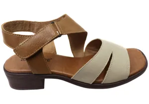 Balatore Josephine Womens Comfort Brazilian Leather Low Heel Sandals Balatore Shoes