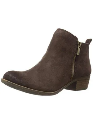 Basel Womens Textured Ankle Boots