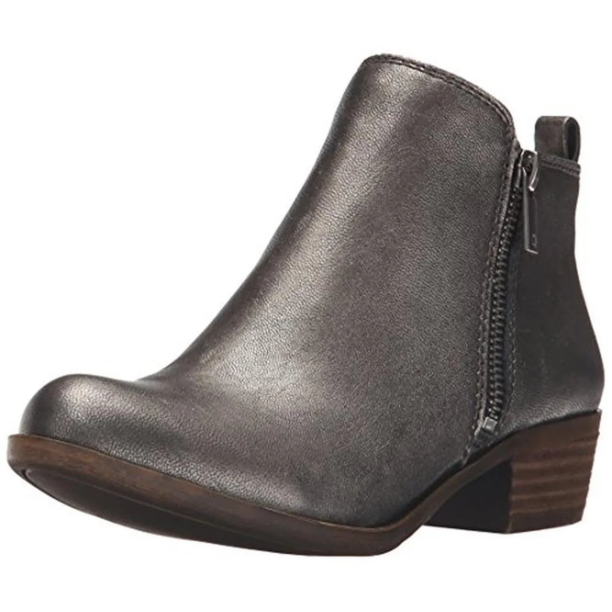 Basel Womens Textured Ankle Boots