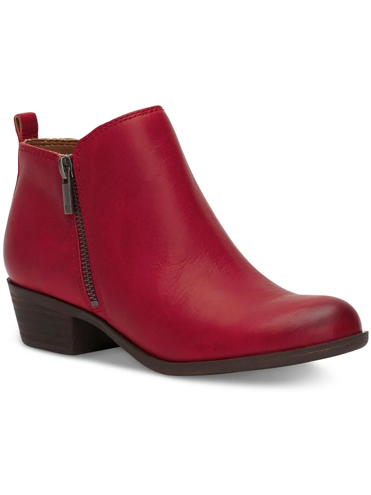Basel Womens Textured Ankle Boots