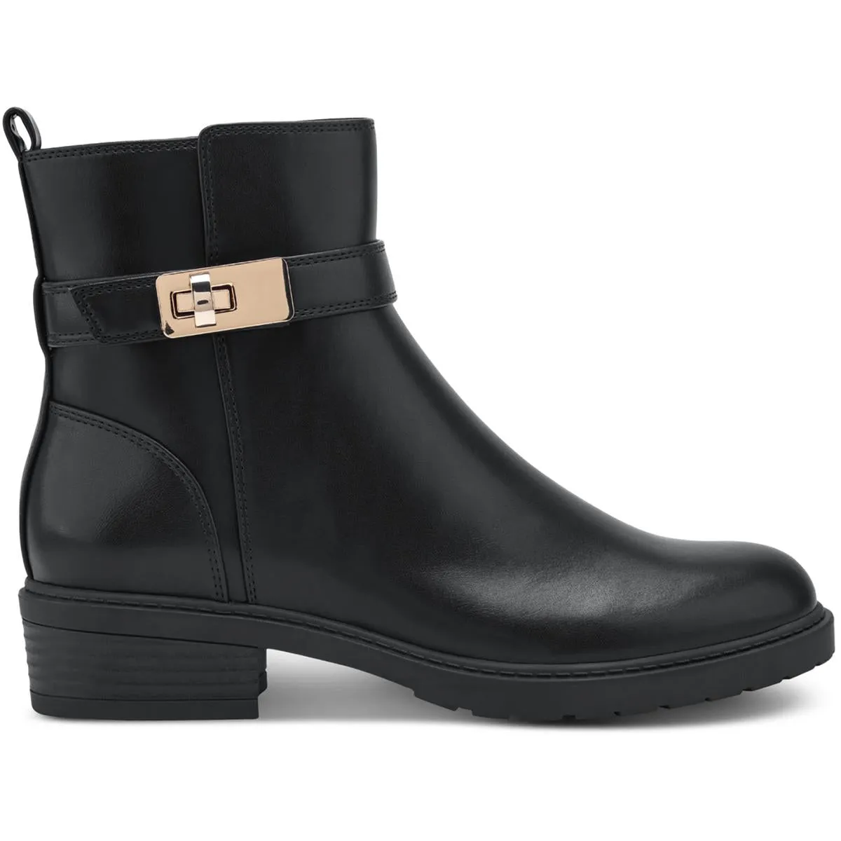 BECCAAP Womens Faux Leather Ankle Boots