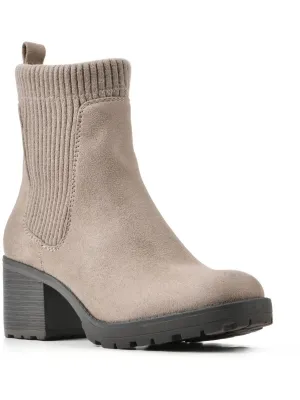 Benji Womens Comfort Insole Faux Suede Ankle Boots