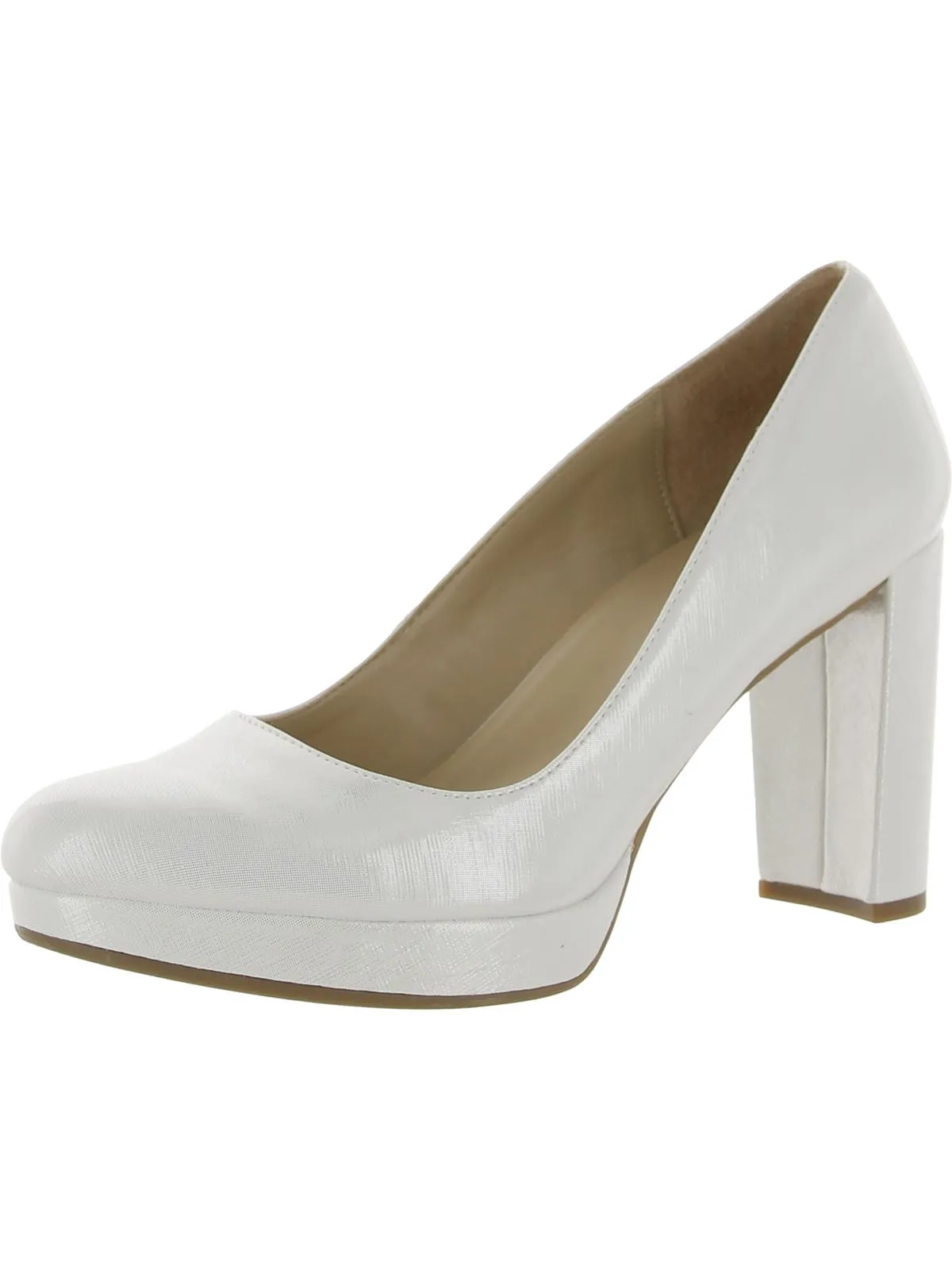 Berlin Womens Comfort Insole Slip On Platform Heels