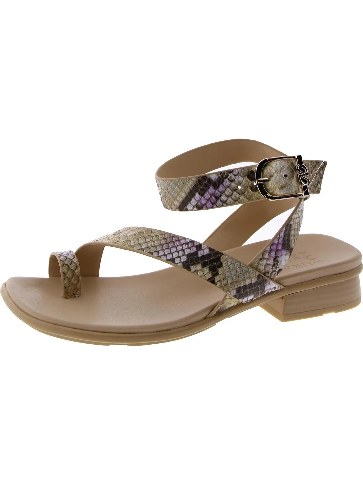 BIRCH Womens Leather Round toe Ankle Strap