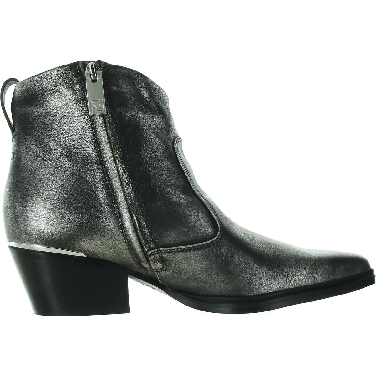 Blake Womens Leather Block Heel Cowboy, Western Boots