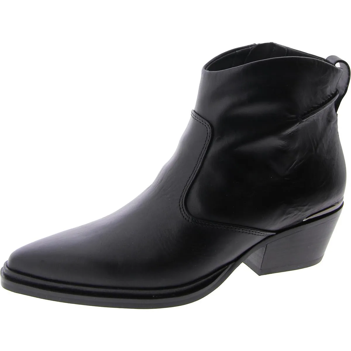 Blake Womens Leather Block Heel Cowboy, Western Boots