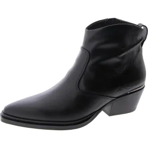 Blake Womens Leather Block Heel Cowboy, Western Boots