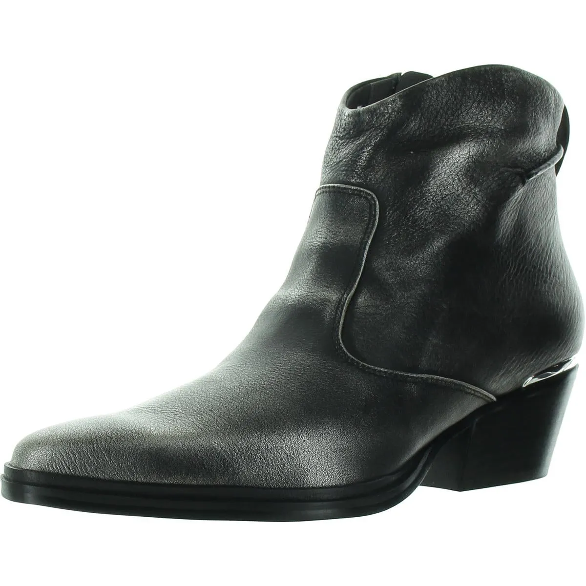 Blake Womens Leather Block Heel Cowboy, Western Boots