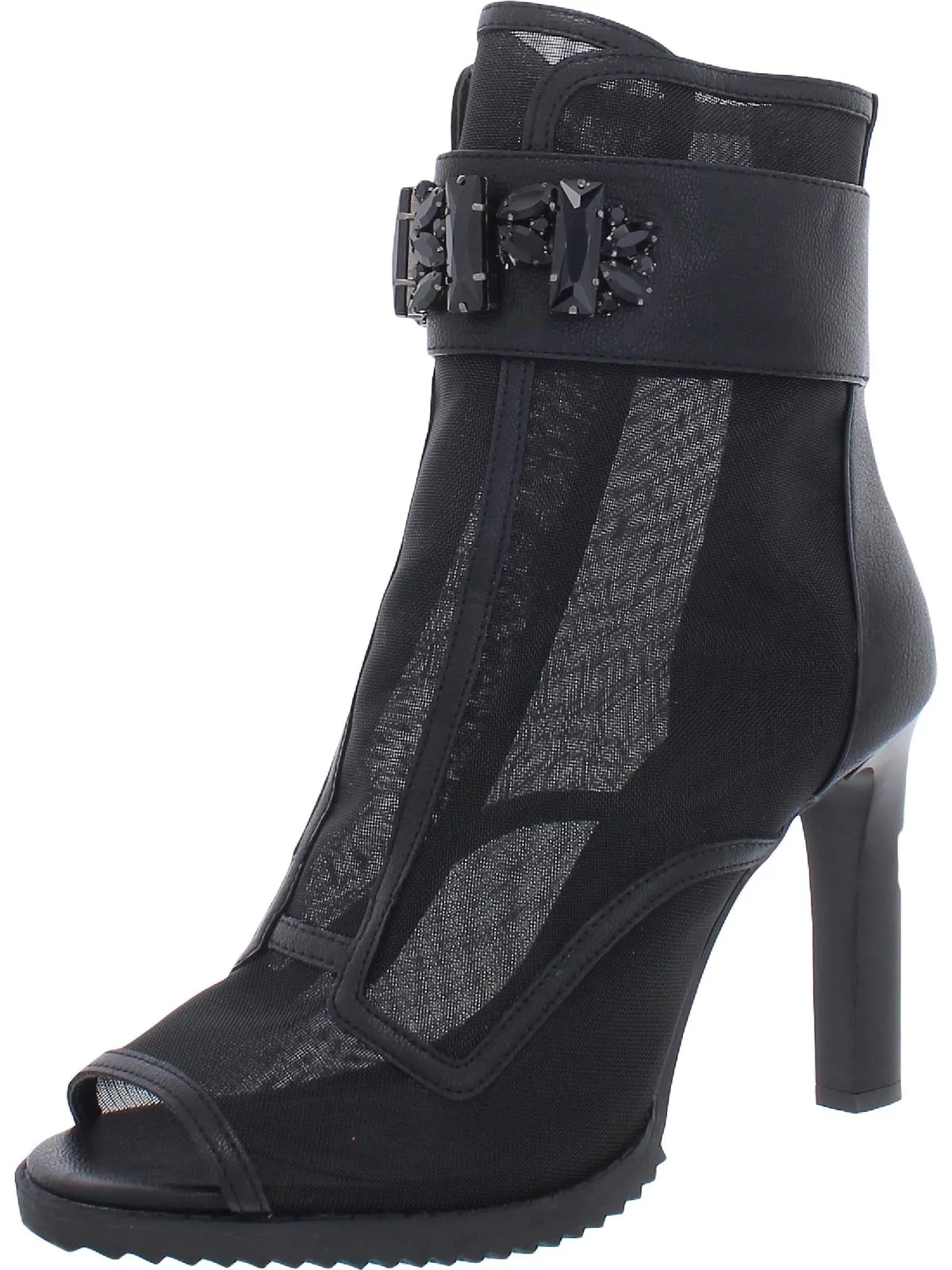 Blayze Womens Peep-Toe Ankle Pumps