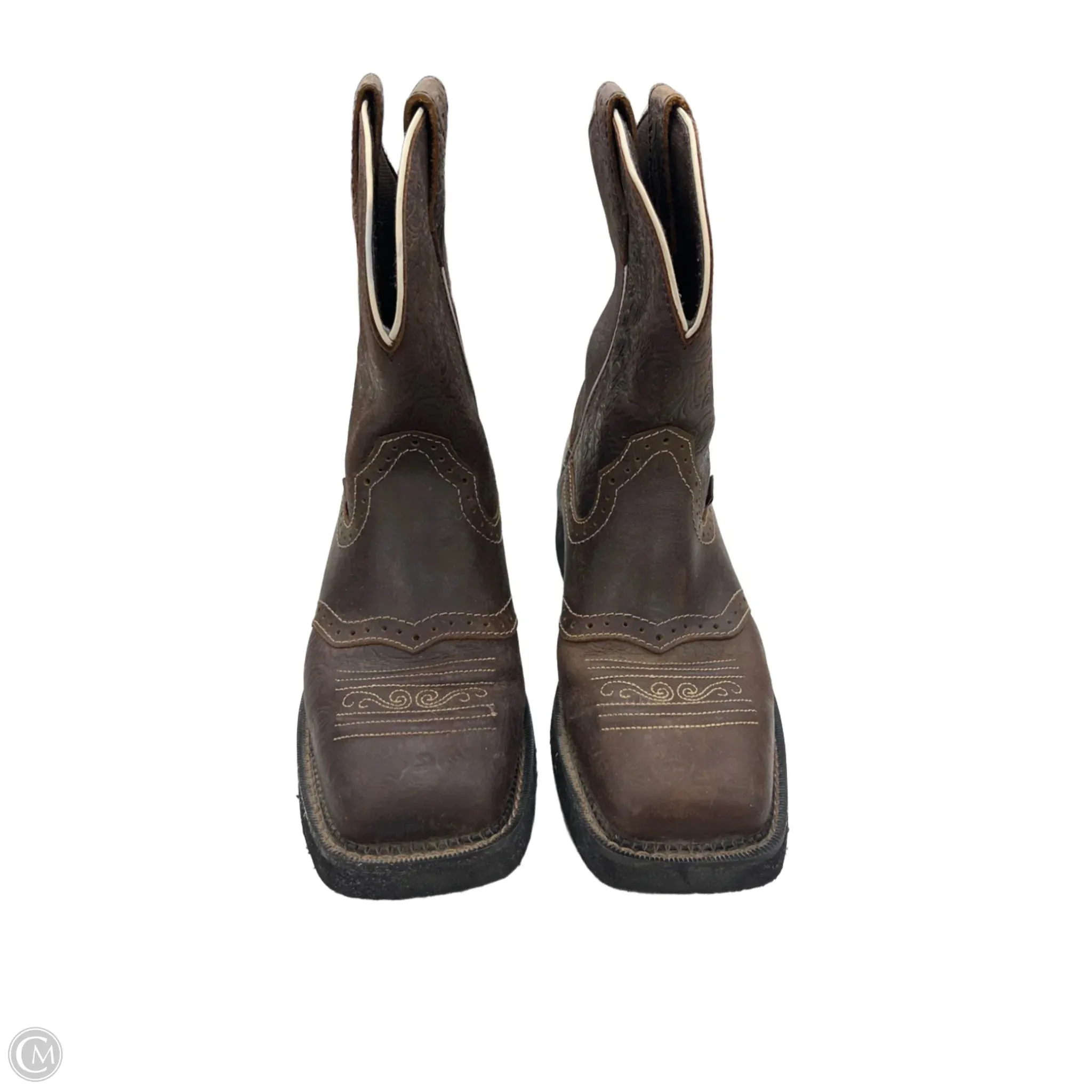 Boots Western By Justin In Brown, Size: 10.5