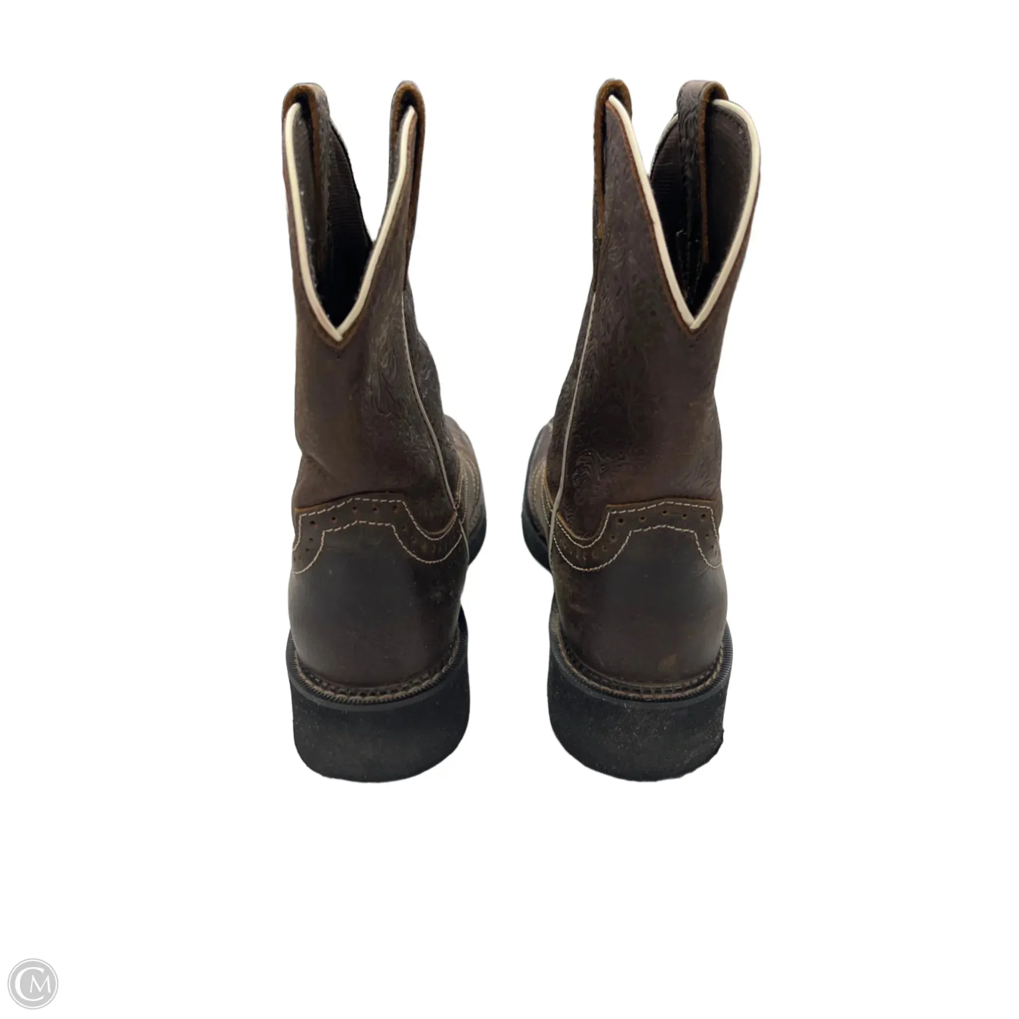 Boots Western By Justin In Brown, Size: 10.5