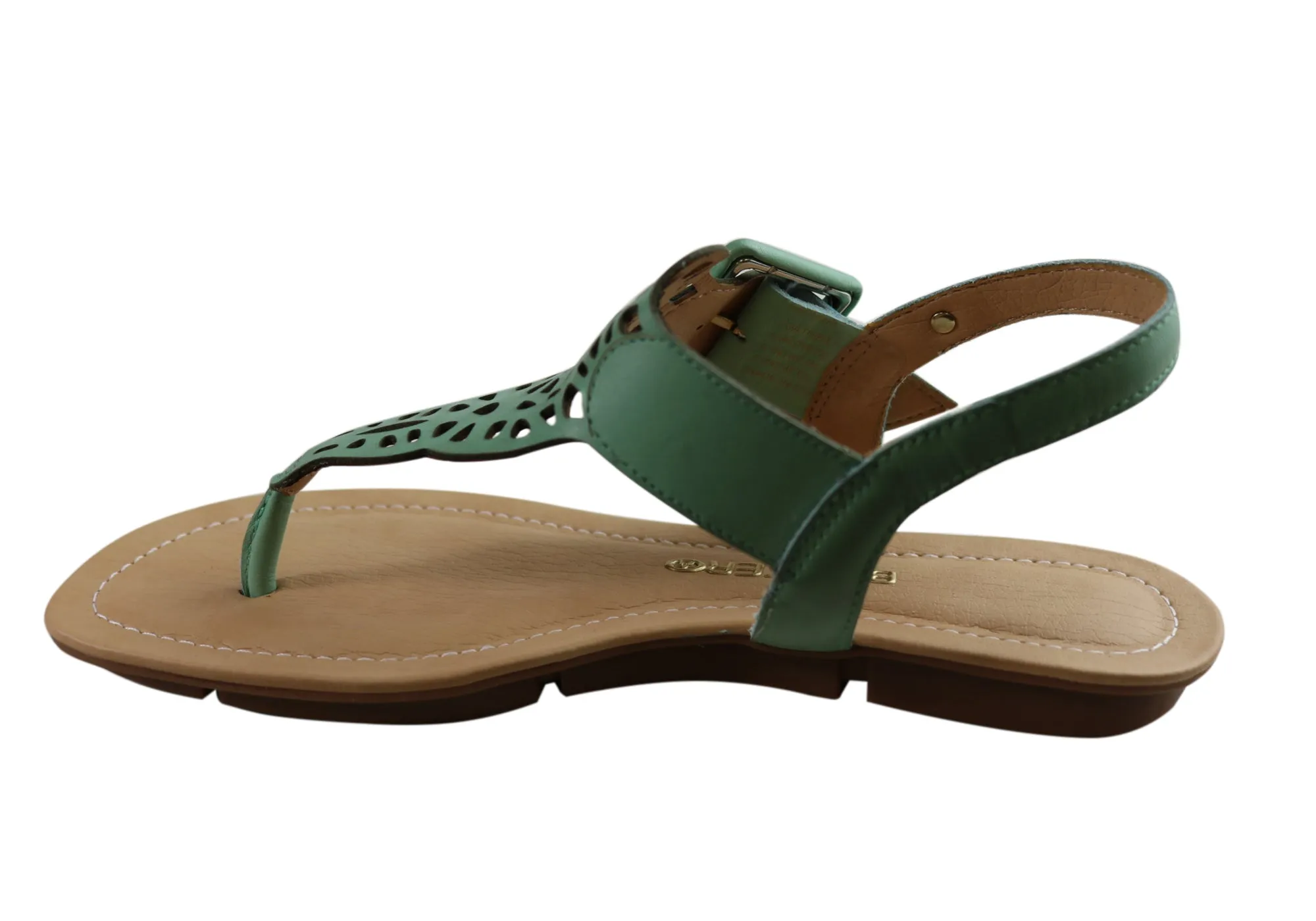 Bottero Georgia Womens Comfortable Leather Sandals Made In Brazil Bottero Shoes