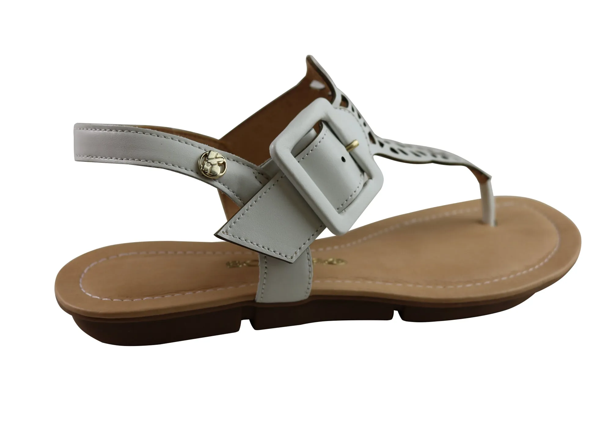 Bottero Georgia Womens Comfortable Leather Sandals Made In Brazil Bottero Shoes