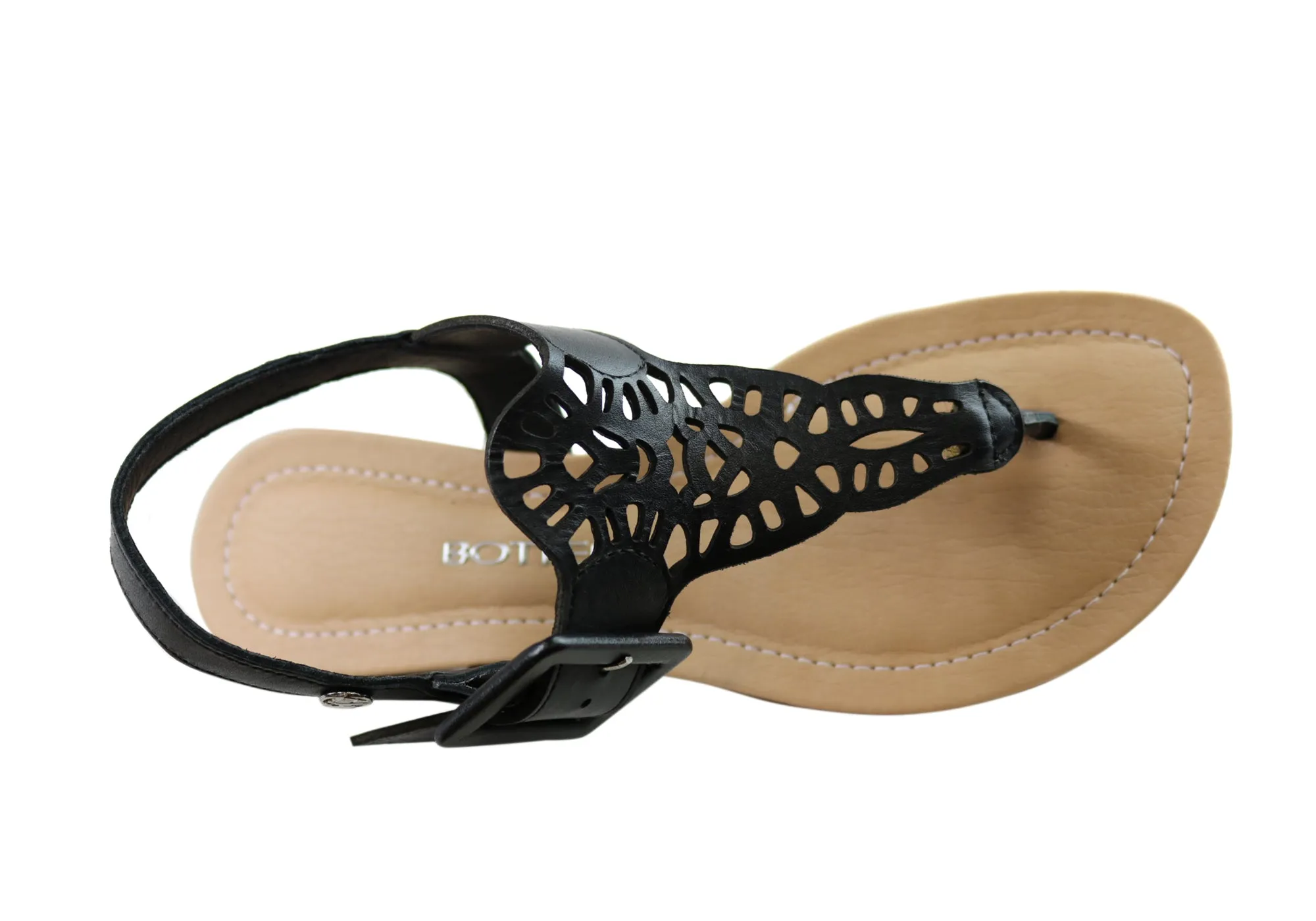 Bottero Georgia Womens Comfortable Leather Sandals Made In Brazil Bottero Shoes
