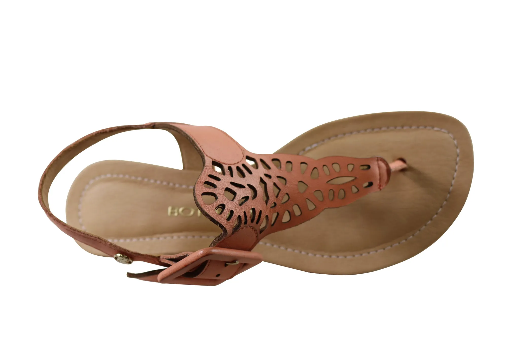 Bottero Georgia Womens Comfortable Leather Sandals Made In Brazil Bottero Shoes