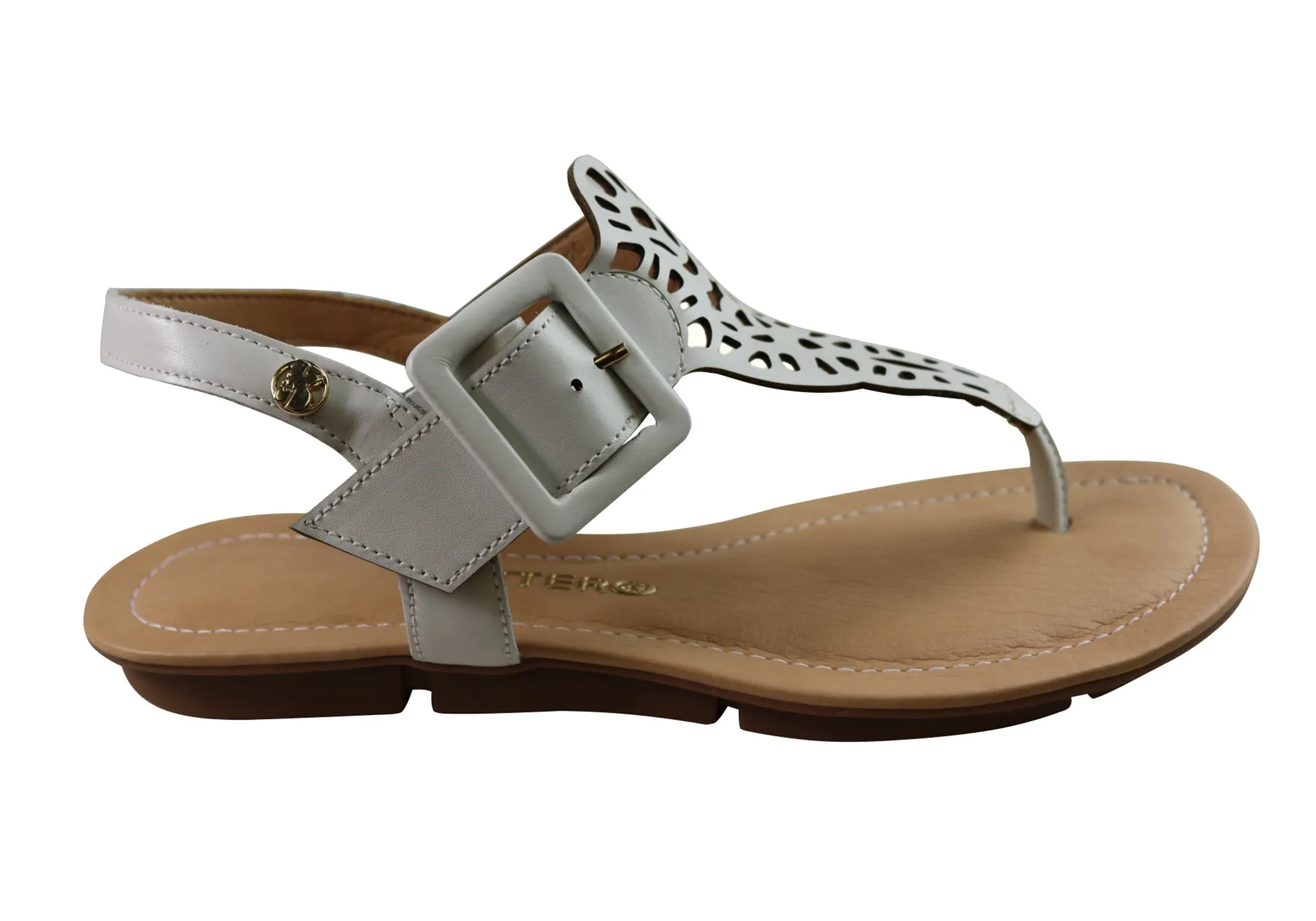 Bottero Georgia Womens Comfortable Leather Sandals Made In Brazil Bottero Shoes
