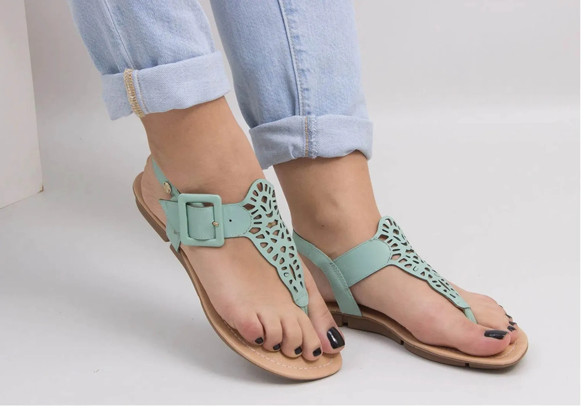 Bottero Georgia Womens Comfortable Leather Sandals Made In Brazil Bottero Shoes