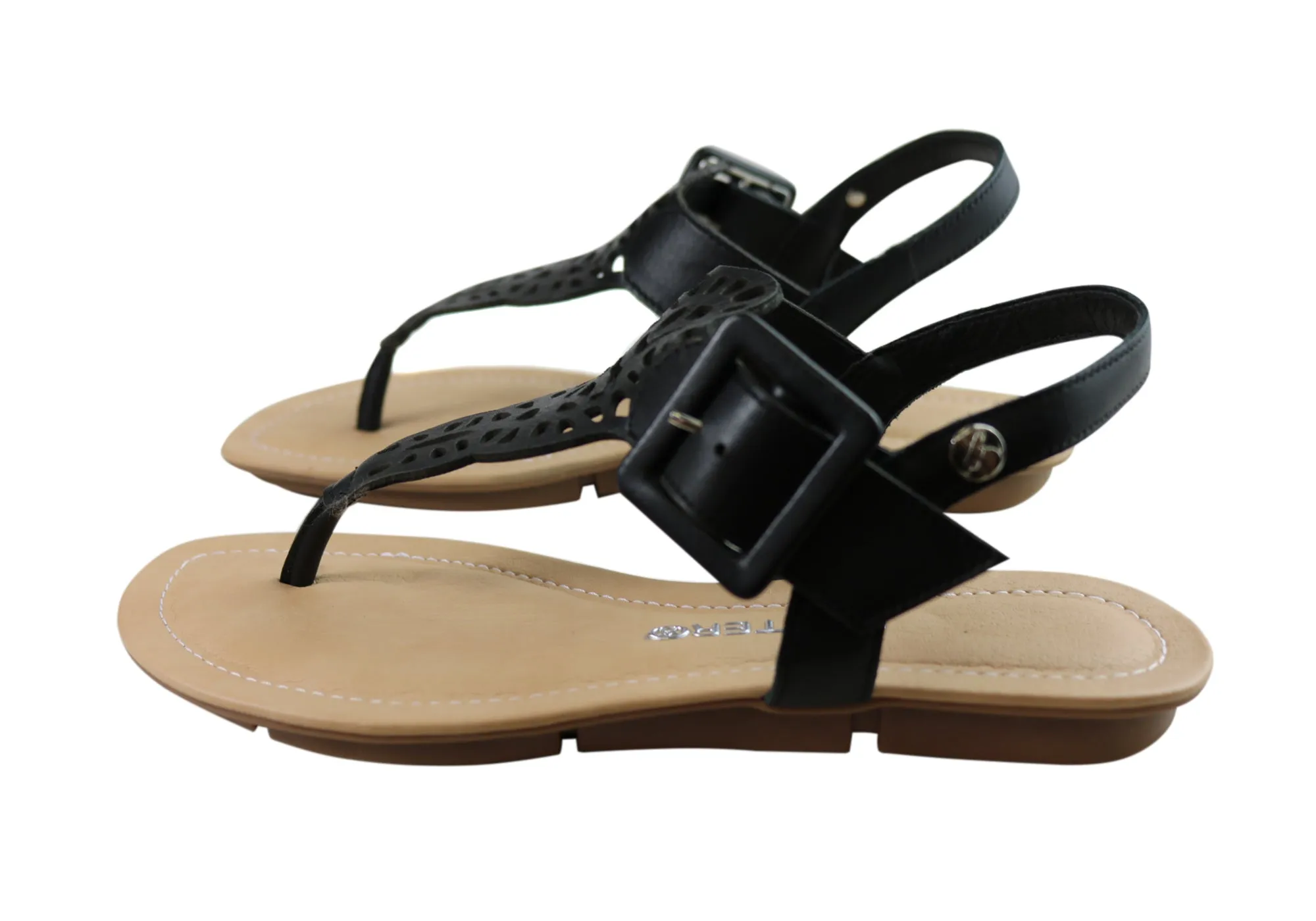 Bottero Georgia Womens Comfortable Leather Sandals Made In Brazil Bottero Shoes